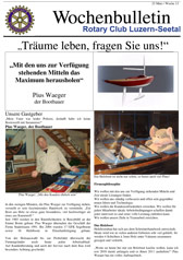 Rotary Club Luzern Wochenbulletin